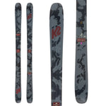 K2 Midnight skis feature a dark gray and black graphic design.