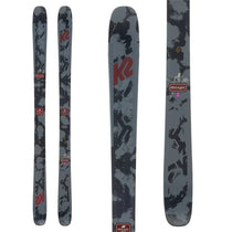 K2 Midnight skis feature a dark gray and black graphic design.