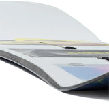Burton Women's Story Board Snowboard 2025 - A white snowboard with a blue and pink graphic on top of it.