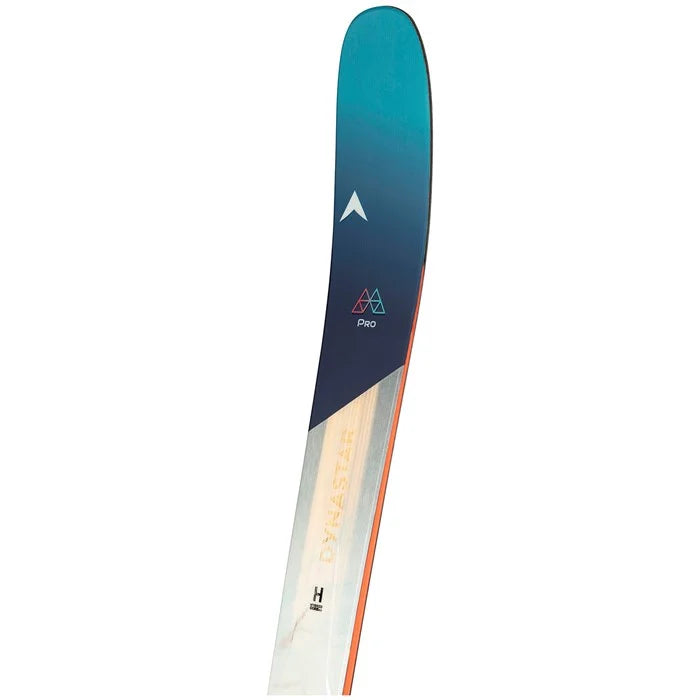 Dynastar Women's M-Pro 92 Skis 2025 - A navy blue and white ski with a white logo at the top.
