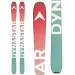 Dynastar Women's M-Pro 92 Skis 2025 - A pair of skis with a red top and light blue bottom, featuring a white logo on the top.