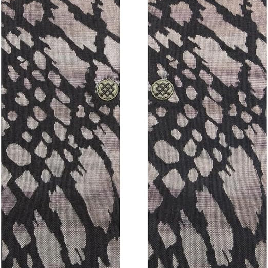 REPTILIOUS CREW SOCK 2024 - A pair of crew socks with a reptile skin pattern in shades of brown and tan.