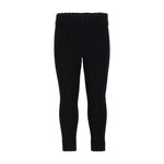 Obermeyer Junior's Ultra Gear Pant 2025 - Black leggings with a subtle white pattern on the waistband and cuffs.