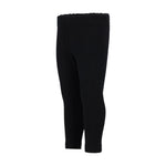 Obermeyer Junior's Ultra Gear Pant 2025 - Black leggings with a subtle white stripe down the side.