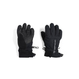 Obermeyer Junior's Thumbs Up Glove 2025 - A black glove with a textured palm and thumb, featuring a small logo on the wrist cuff.