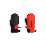 Obermeyer Junior's Thumbs Up Mitten - Mittens are black with red accents and a textured palm.