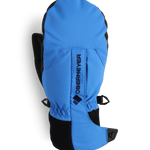 Obermeyer Junior's Thumbs Up Mitten 2025 - A blue mitten with a black strap and thumb loops.