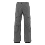 The Quantum Therm Pant Men's 2022 by The North Face features a dark gray color with two zippered pockets and cargo pockets on each thigh.