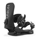 Union STR Snowboard Bindings 2025 - Black bindings with a sleek, modern design and silver hardware.