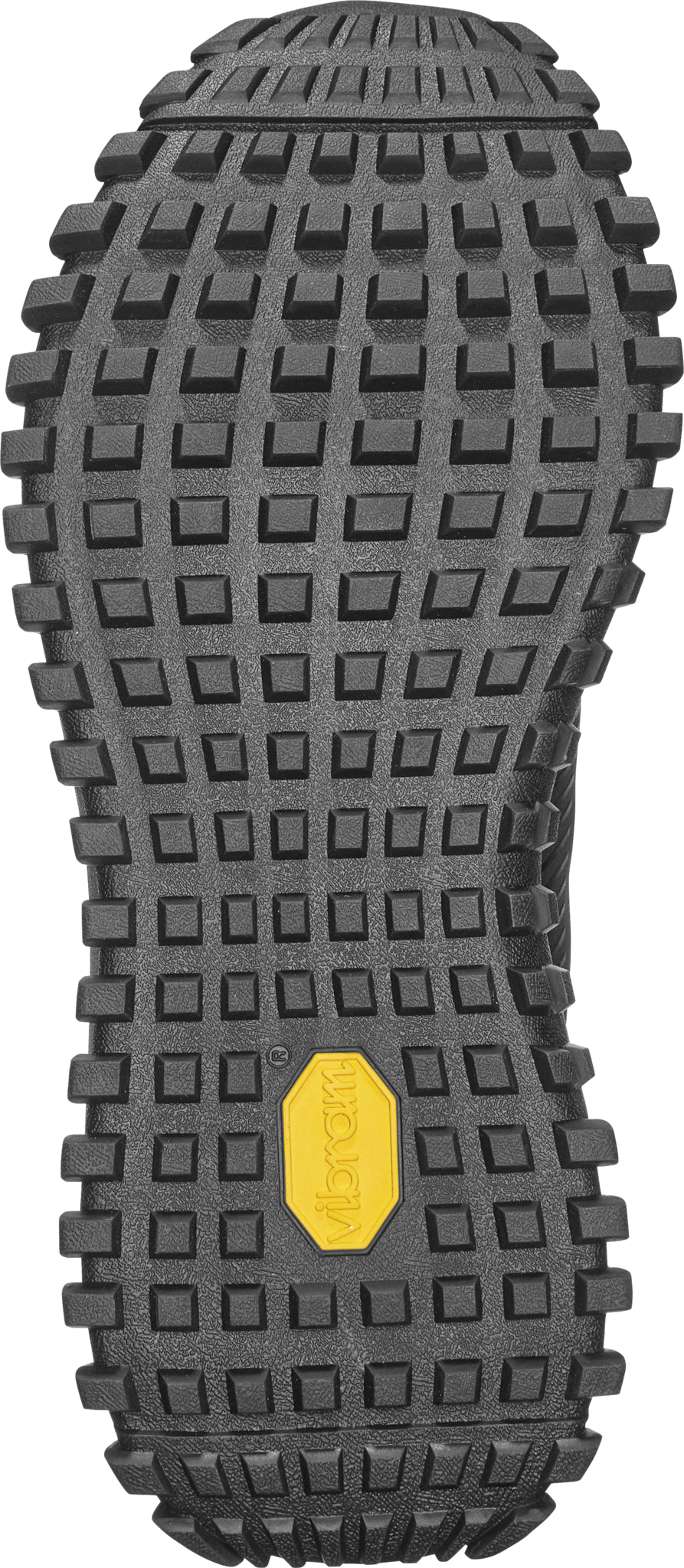 ThirtyTwo Hiker Shoe 2025 - A black shoe with a textured sole and a yellow logo on the heel.