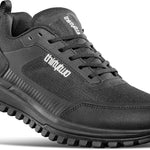ThirtyTwo Hiker Shoe 2025 - A black shoe with a textured sole and white lettering on the side.