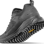 ThirtyTwo Hiker Shoe 2025 - A black shoe with a textured sole and laces.