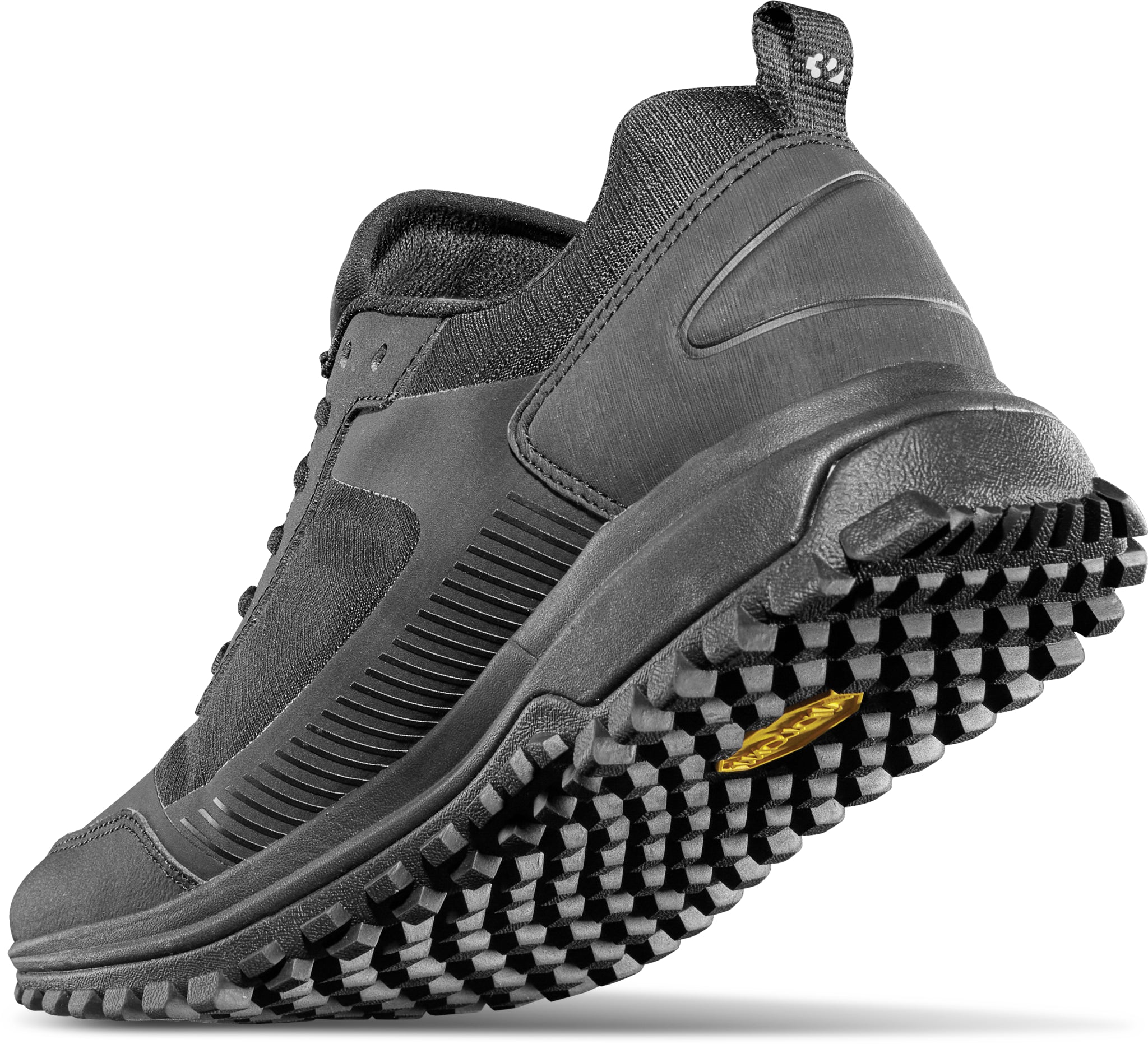 ThirtyTwo Hiker Shoe 2025 - A black shoe with a textured sole and laces.