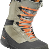 ThirtyTwo Bandito x Christenson Snowboard Boot 2025 - A gray snowboard boot with a black sole and orange laces.