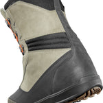 ThirtyTwo Bandito x Christenson Snowboard Boot 2025 - A tan and black snowboard boot with a textured toe cap, featuring an orange logo on the side.