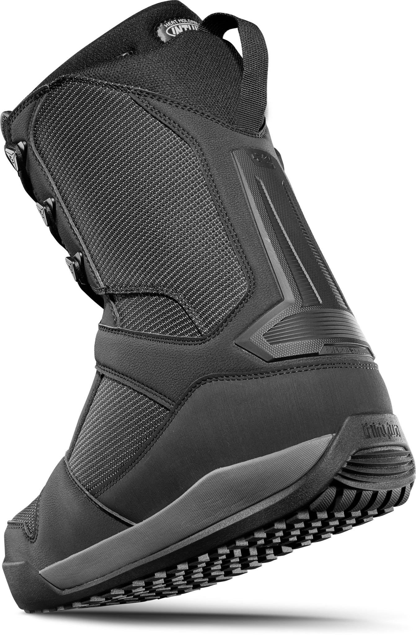 ThirtyTwo Diesel Hybrid Snowboard Boot 2025 - A black snowboard boot with a textured pattern on the side and a strap at the top.