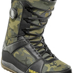 ThirtyTwo - Diesel Hybrid Snowboard Boot 2025 is shown in a green and black camouflage pattern with a brown sole.