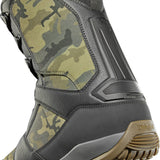 ThirtyTwo Diesel Hybrid Snowboard Boot 2025 - A black snowboard boot with a camouflage pattern on the side and a brown sole.