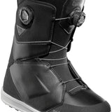 ThirtyTwo Lashed Double BOA Snowboard Boot 2025 - Black snowboard boots with a textured pattern on the upper and silver hardware.