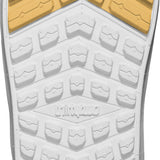 ThirtyTwo Lashed Double BOA x Powell Snowboard Boot 2025 - A snowboard boot with a white and black upper, featuring a double BOA closure system on the tongue.