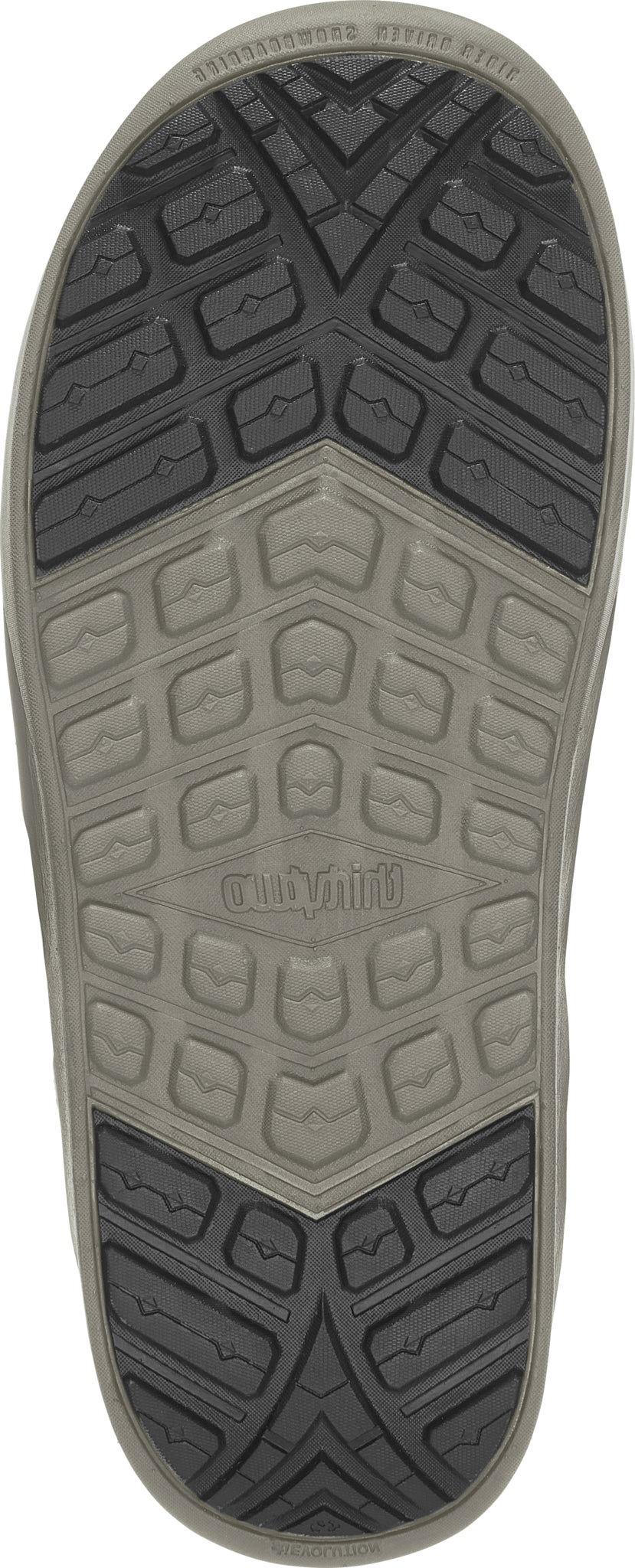 ThirtyTwo Lashed Double BOA x Powell Snowboard Boot 2025 - A pair of snowboard boots with a black and white color scheme, featuring a distinctive double BOA closure system on the tongue.