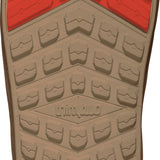 ThirtyTwo Lashed X Fava Snowboard Boot 2025 - A brown snowboard boot with a red insole and a blue logo on the side.