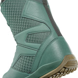 ThirtyTwo STW Double BOA Snowboard Boot 2025 - A pair of snowboard boots with a black and white color scheme, featuring a distinctive double BOA closure system on each boot.