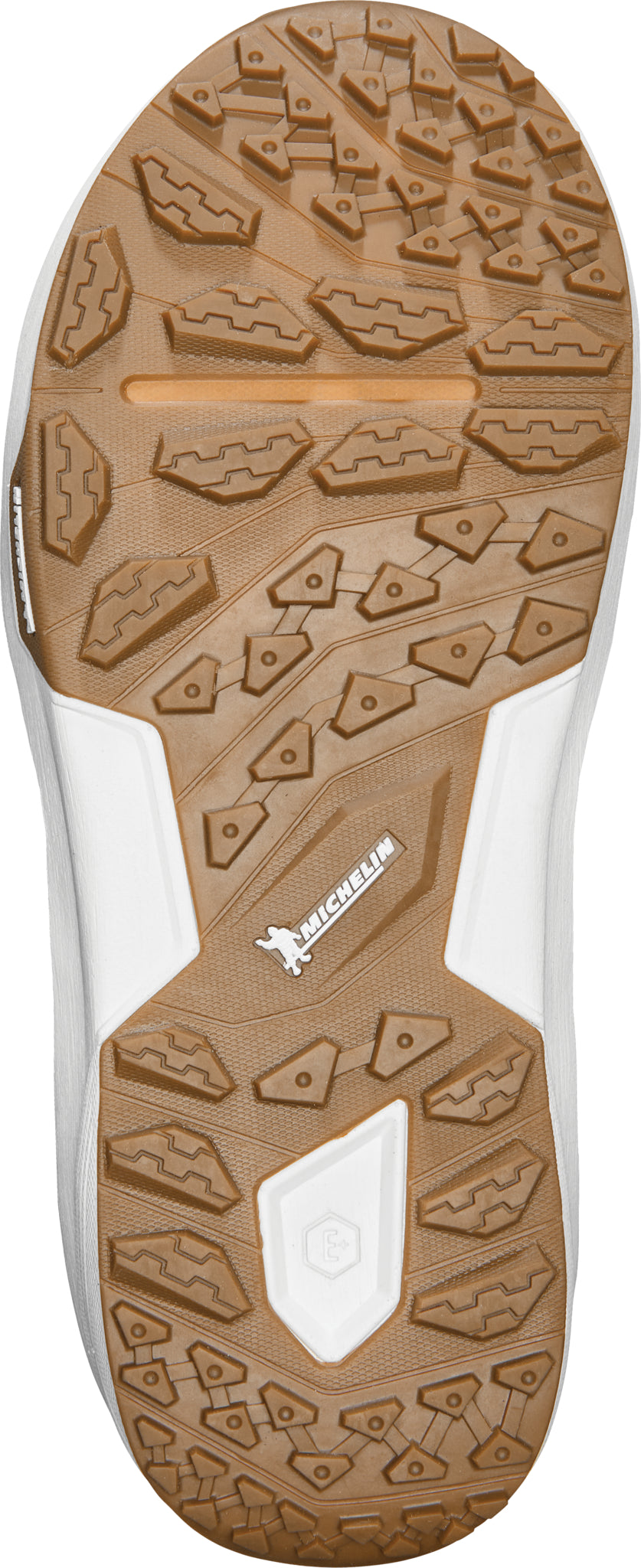 ThirtyTwo TM-2 Double BOA Snowboard Boot 2025 - A tan snowboard boot with a textured rubber sole and white laces.