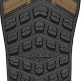 ThirtyTwo Lashed Double BOA X Vizz Snowboard Boot 2025 - A black snowboard boot with a textured, rubber toe cap and silver hardware.