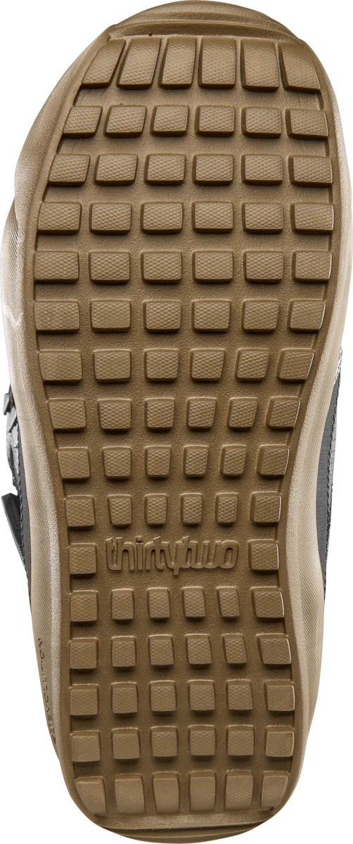 ThirtyTwo - Diesel Hybrid Snowboard Boot 2024 - Black boot with white laces and a silver buckle.