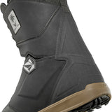 ThirtyTwo Lashed Double BOA X Volcom Snowboard Boot 2025 - A black snowboard boot with a white logo on the side and two straps at the top.