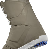 ThirtyTwo Lashed Premium X Spring Break Snowboard Boot 2025 - A tan snowboard boot with a white sole and blue accents on the bottom of the sole.