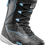 ThirtyTwo TM-2 x Bomb Hole Snowboard Boot 2025 - Black snowboard boots with white lettering and blue accents.