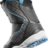 ThirtyTwo TM-2 Double BOA X Bomb Hole Snowboard Boot 2025 - Black snowboard boot with a textured pattern on the side and blue accents around the ankle strap.