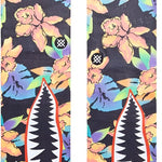Stance Bomin Crew Sock 2024 - A pair of crew socks with a colorful floral pattern on a black background.