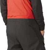 ThirtyTwo Spring Break x Powder Shell Bib 2024 - Black bib with white and red accents, featuring a palm tree design on the back.