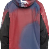 ThirtyTwo Lashed Shell Jacket 2025 - A red, blue, and black jacket with a hood.
