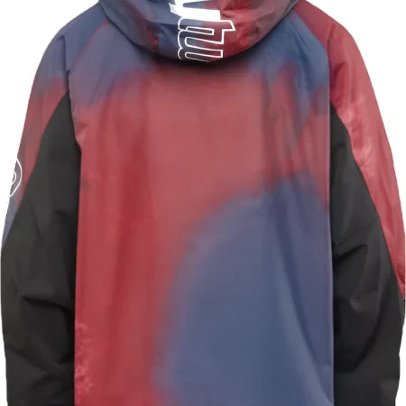 ThirtyTwo Lashed Shell Jacket 2025 - A red, blue, and black jacket with a hood.