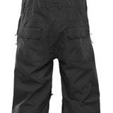 ThirtyTwo Basement Shell Bib Pant 2025 - Black bib pants with adjustable straps and zippered pockets.