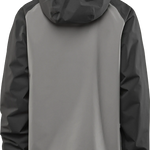 ThirtyTwo Gateway Shell Jacket 2025 - A black jacket with a hood, featuring a zippered front and two side pockets.