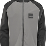 ThirtyTwo Gateway Shell Jacket 2025 - A black jacket with a hood, featuring a zippered front and adjustable cuffs.