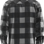 ThirtyTwo Rest Stop Fleece Shirt 2025 - A black and white plaid fleece shirt with a collar, featuring two chest pockets.