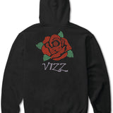 ThirtyTwo Vizz Hoodie 2025 - A black hoodie with a large, red rose graphic on the back.