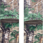 Stance x Realtree Kid's Xtra Crew Sock 2023 - Camo pattern with green leaves and brown branches on a light-brown background.