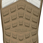 ThirtyTwo Women's Lashed Double BOA Snowboard Boot 2025 - White snowboard boot with a textured, rubber outsole and silver metal hardware.