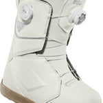ThirtyTwo Women's Lashed Double BOA Snowboard Boot 2025 - White snowboard boots with silver hardware and a textured rubber sole.