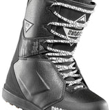 ThirtyTwo Women's Lashed Snowboard Boot 2025 - A black snowboard boot with a white logo on the side and laces.