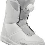 ThirtyTwo Women's Shifty BOA Snowboard Boot 2025 - A light gray snowboard boot with a textured pattern on the toe and heel, featuring a white BOA dial on the side.
