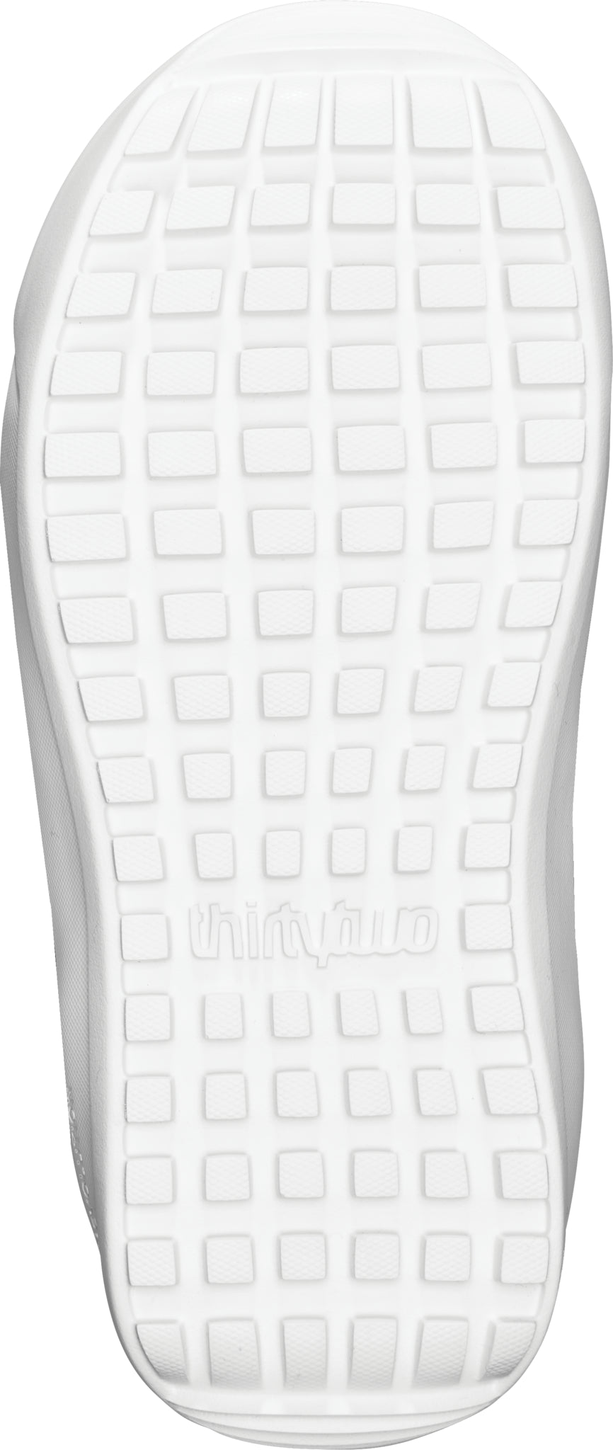 ThirtyTwo Women's Shifty BOA Snowboard Boot 2025 - White snowboard boot with a textured rubber sole and silver BOA dials on the side.