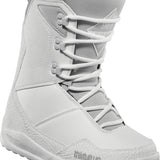 ThirtyTwo Women's Shifty Boot 2025 - A light gray boot with a textured pattern on the toe and heel areas, featuring white laces and a black logo on the side.